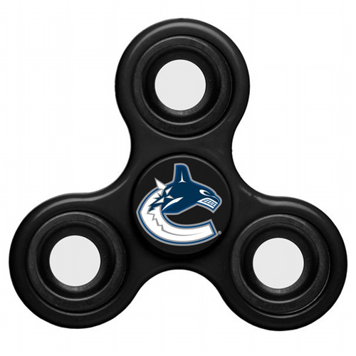 NHL Vancouver Canucks 3 Way Fidget Spinner C117 - Black - Click Image to Close